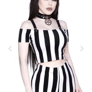 Killstar-Walk The Line Crop Top NWT ⚰️